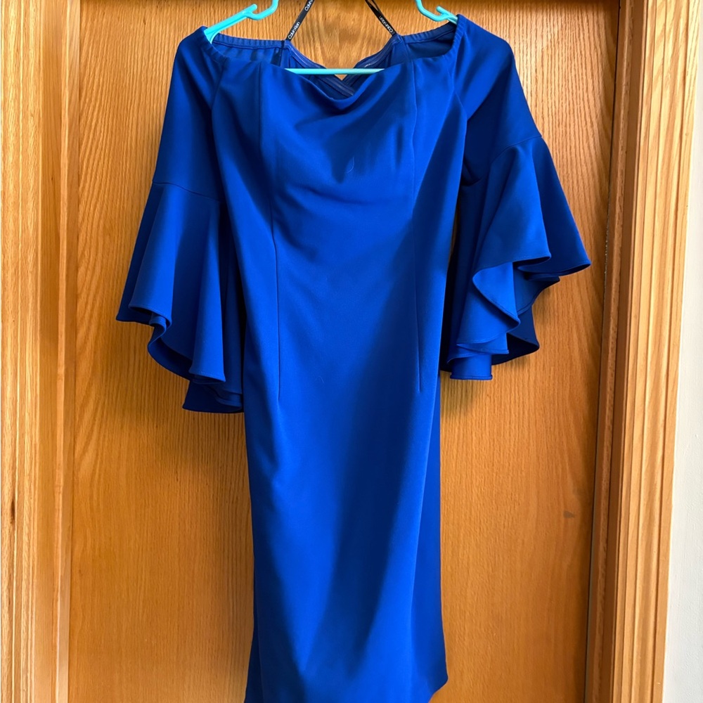 Calvin Klein Royal Blue Long Sleeve Dress